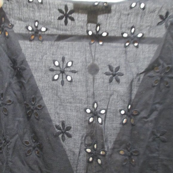 NEW FOR LOVE & LEMONS BLACK EYELET SWING DRESS SIZE S - Picture 4 of 9